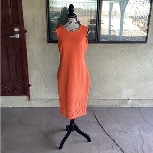 Orange Sleeveless Dress